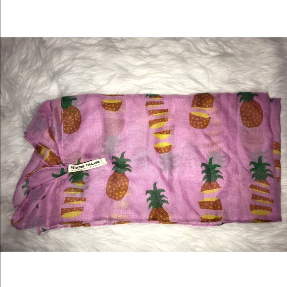 Printed village pineapple scarf - Picture 4 of 4